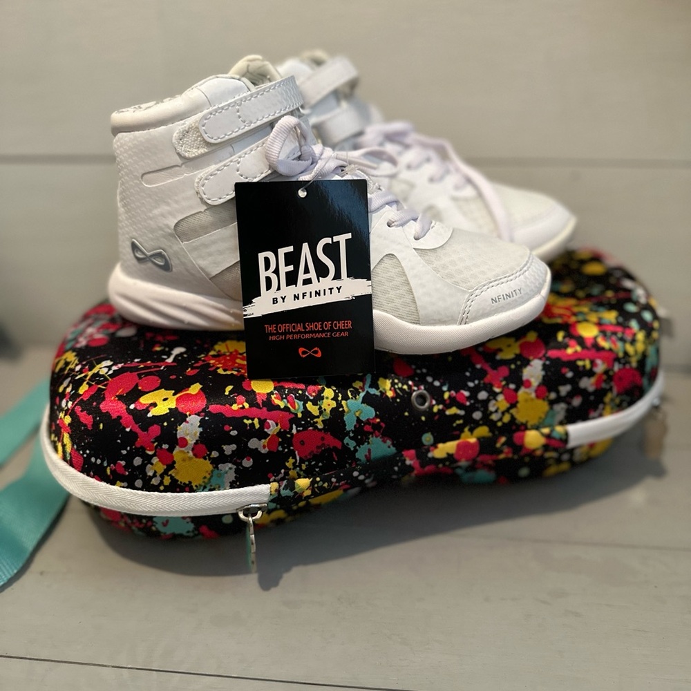 Brand new Nfinity Beast Mid Top cheer shoes. Never worn!